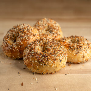 four everything spice bagels